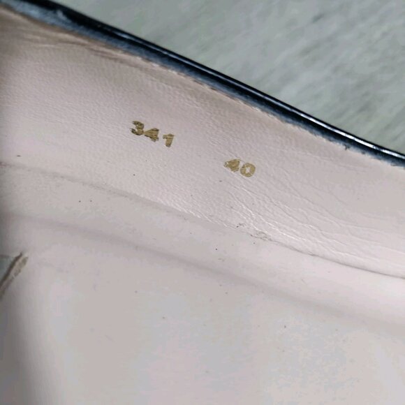 L.K.Bennett Black Wedges Size 40 US 10 Animal Print Wedge - Picture 6 of 9